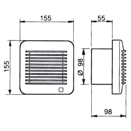 Ventilátor EDM-100  17W/230V