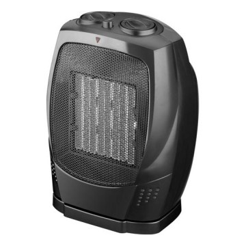 Ventilátor s keramickým ohrievacím telesom RIN 1500W/230V čierny