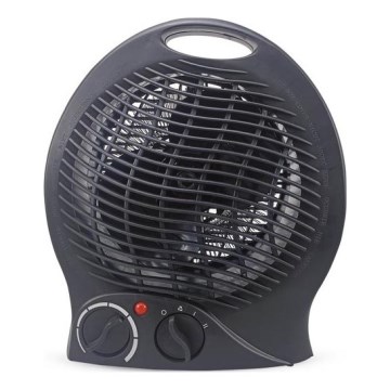 Ventilátor s vyhrievacím telesom 1000/2000W/230V čierna