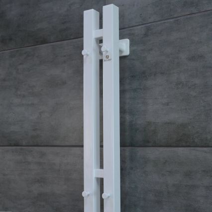 Vertaduro - Elektrický sušiak na uteráky s termostatom VEO 70W/230V 120x9 cm IP44 biely pravý