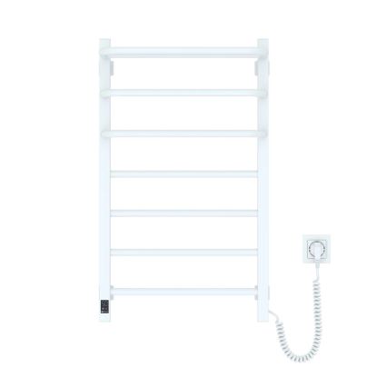 Vertaduro - Elektrický sušiak na uteráky s termostatom DOR 155W/230V 80x48 cm IP44 biela pravá