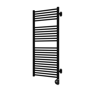 Vertaduro - Kúpeľňový otočný radiátor s termostatom MEG 600W 118x50 cm čierna