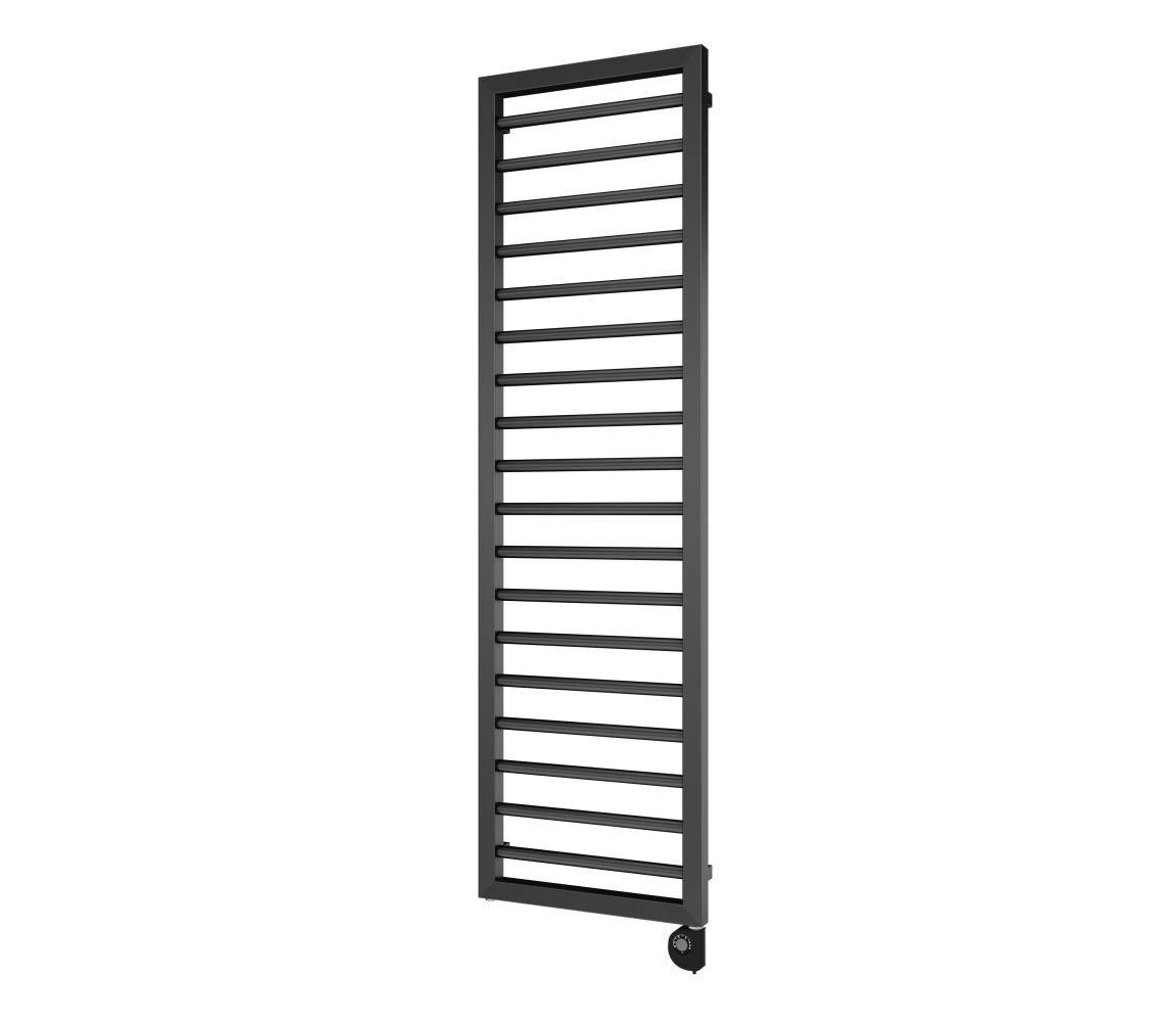 Vertaduro - Kúpeľňový radiátor ADEL s termostatom, 600 W, 172 × 50 cm, antracit DHEL17260500MK61-8406