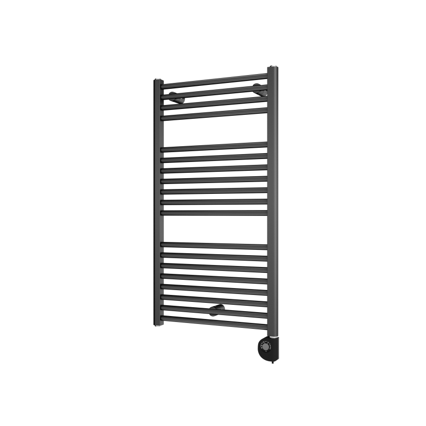 Vertaduro - Kúpeľňový radiátor DENISE s termostatom, 400 W, 94 × 50 cm, antracit