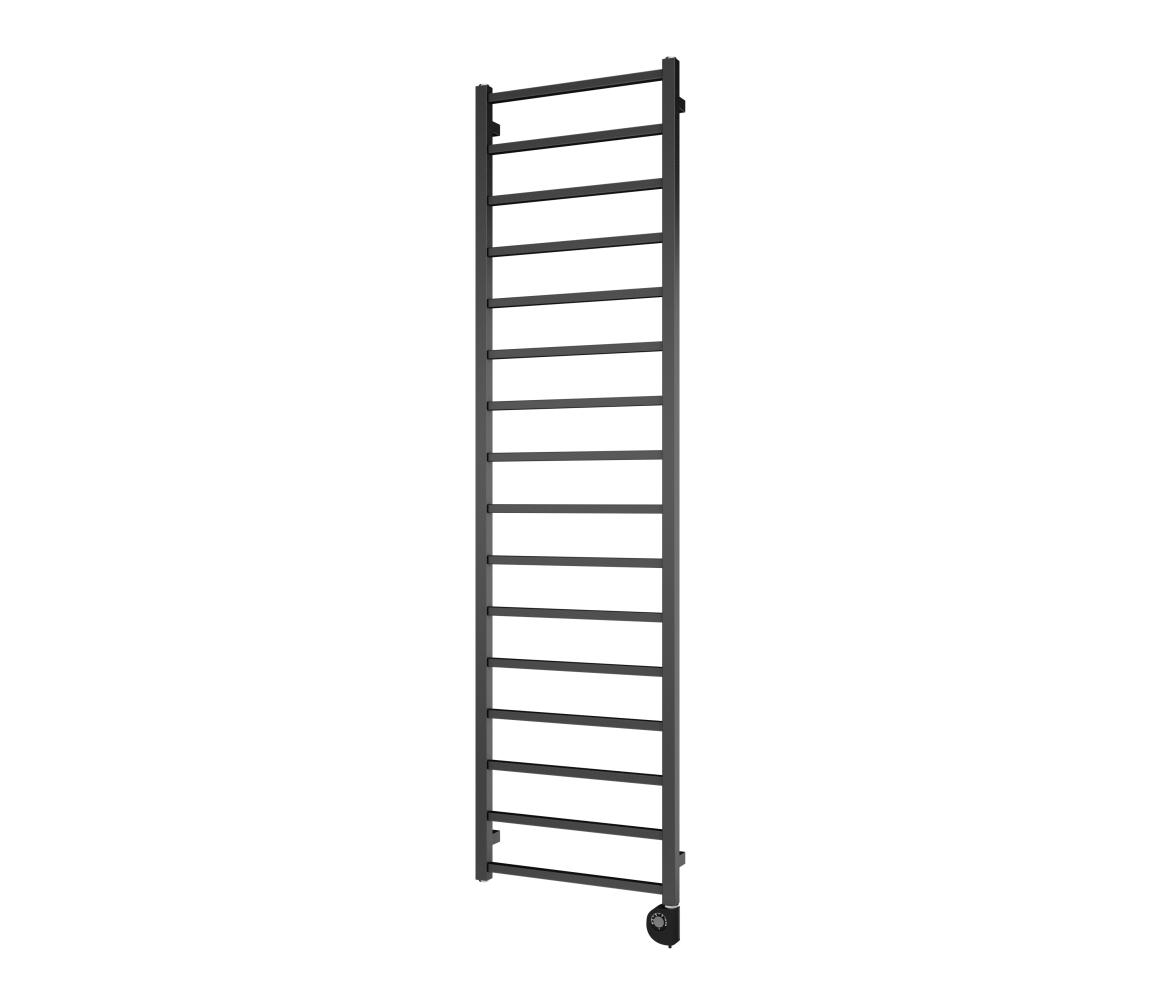 Vertaduro - Kúpeľňový radiátor s integrovaným termostatom ZOE 400W 186x50 cm antracit DFRE18600500MK61-8403
