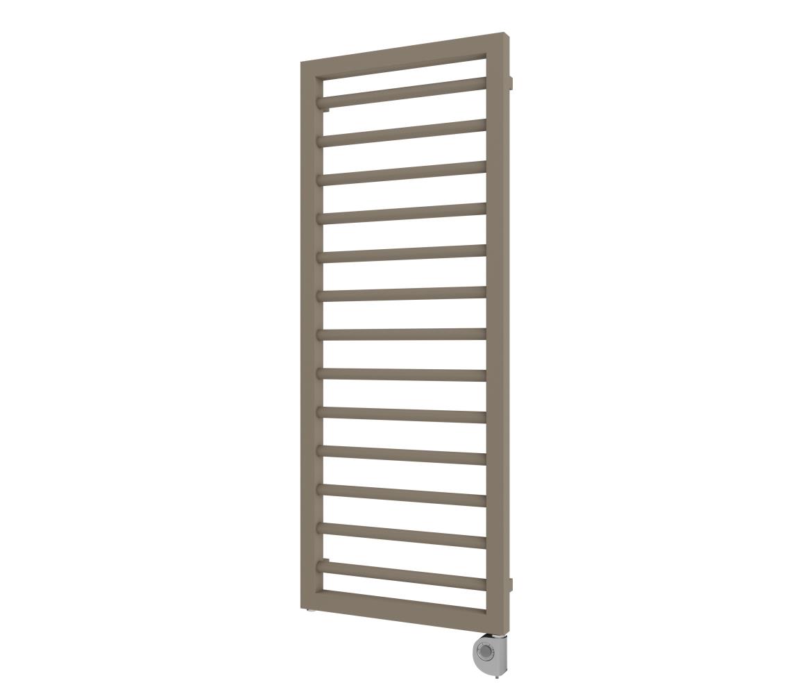 Vertaduro - Kúpeľňový radiátor s termostatom ADEL 600 W 128x50 cm taupe DHEL12760500MKK8-8406