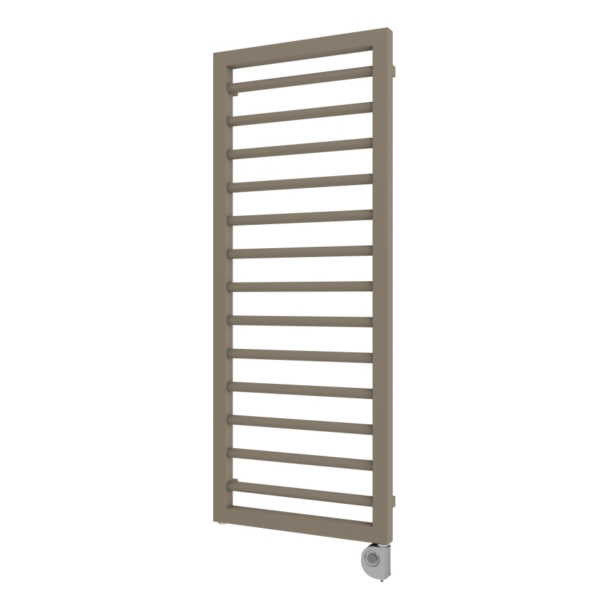 Vertaduro - Kúpeľňový radiátor s termostatom ADEL 600 W 128x50 cm taupe