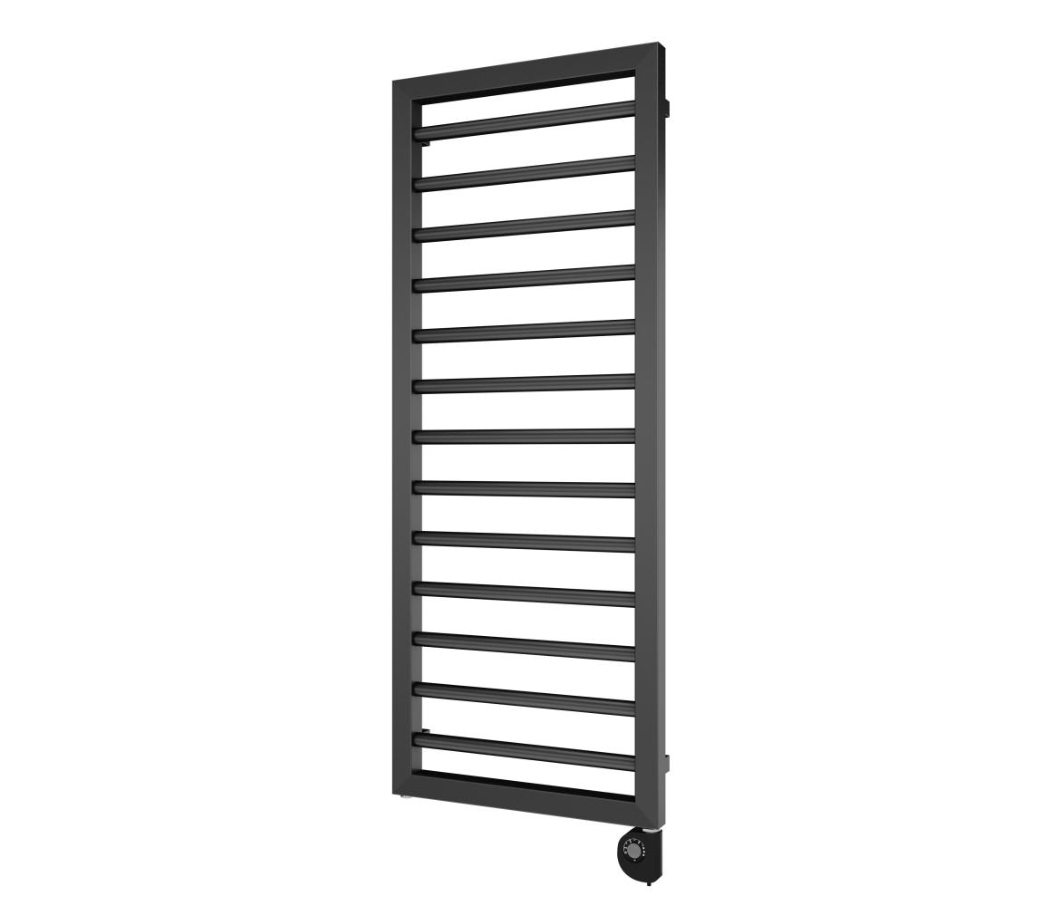 Vertaduro - Kúpeľňový radiátor s termostatom ADEL 600W 128x50 cm antracit DHEL12760500MK61-8406