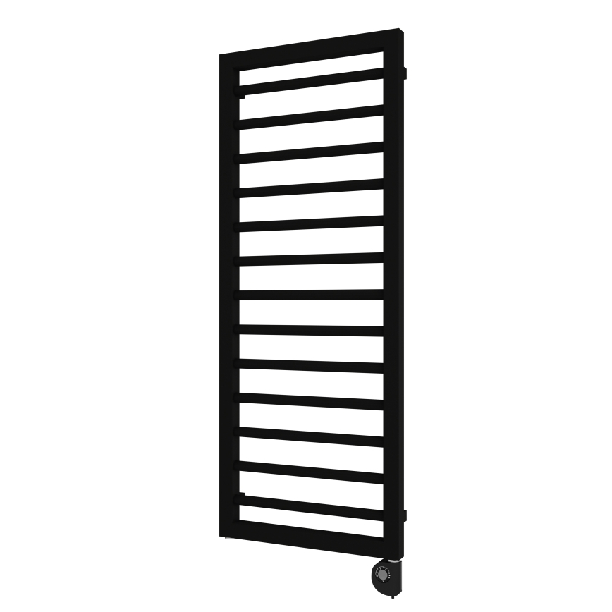 Vertaduro - Kúpeľňový radiátor s termostatom ADEL 600W 128x50 cm čierny