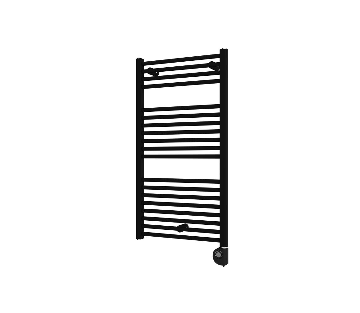 Vertaduro - Kúpeľňový radiátor s termostatom DENISE 400W 94x50 cm čierna DGRE09350500MKF3-8404
