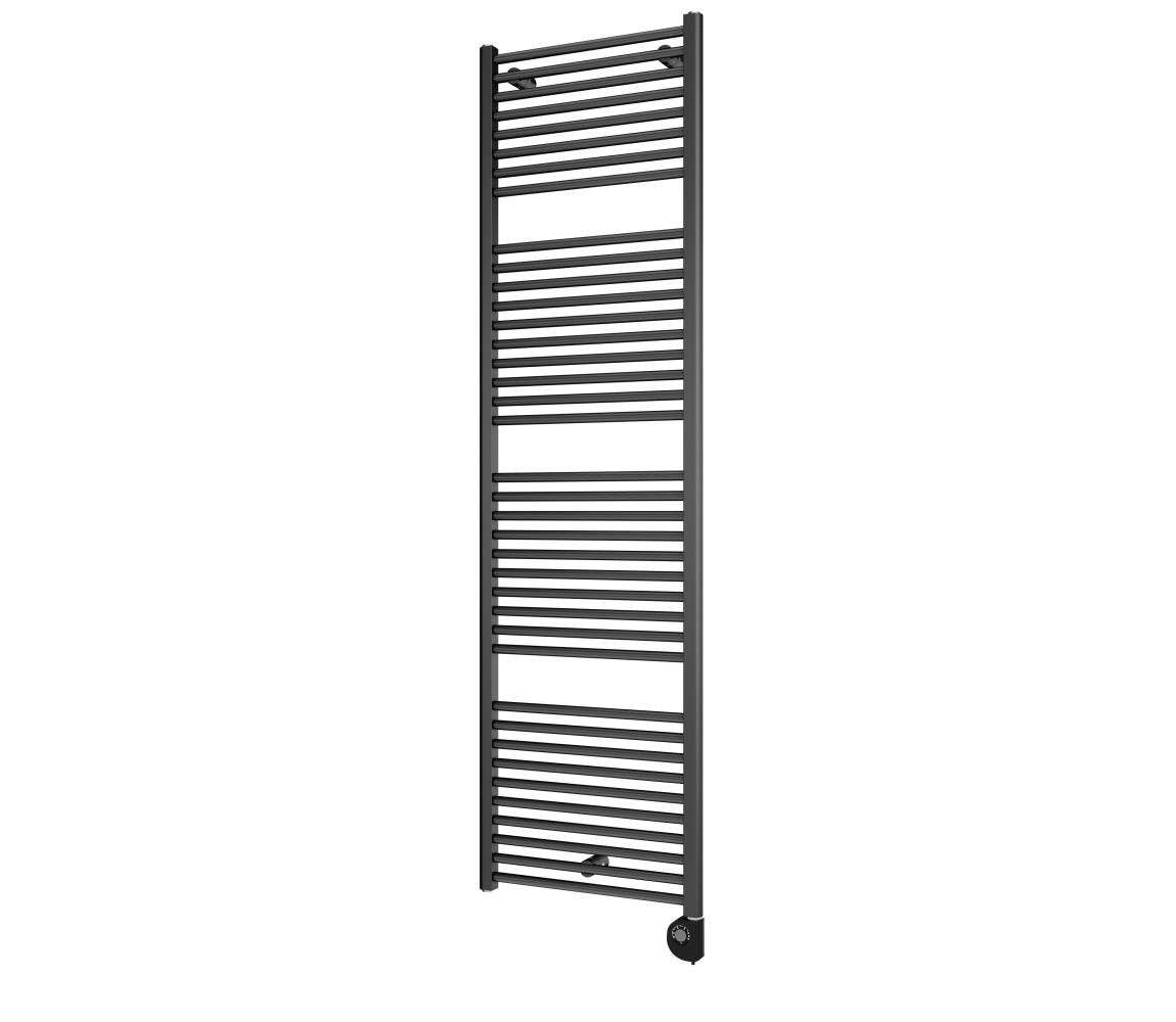 Vertaduro - Kúpeľňový radiátor s termostatom DENISE 800W 178x50 cm antracit DGRE17750500MK61-8404