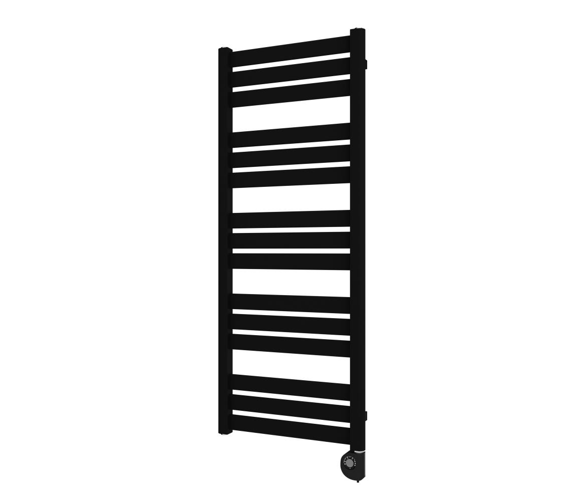 Vertaduro - Kúpeľňový radiátor s termostatom LUCY 600W 125x50 cm čierna DMAS12450500MKF3-8407