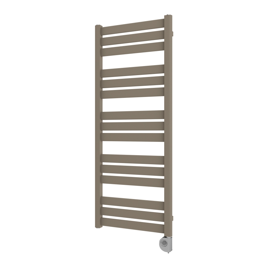 Vertaduro - Kúpeľňový radiátor s termostatom LUCY 600W 125x50 cm taupe