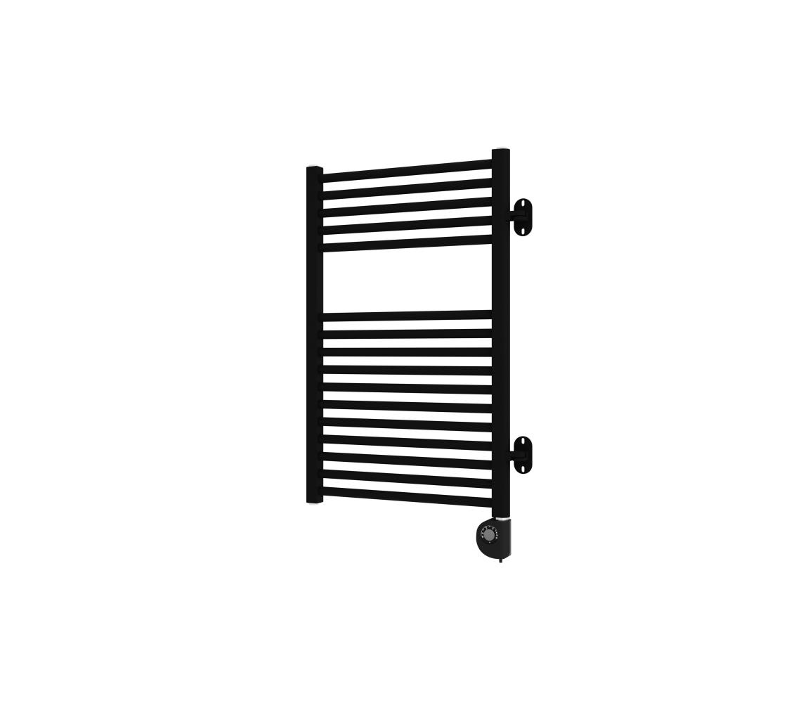 Vertaduro - Kúpeľňový radiátor s termostatom MEG 400W 78x50 cm čierna DGRP07750500MKF3-8405