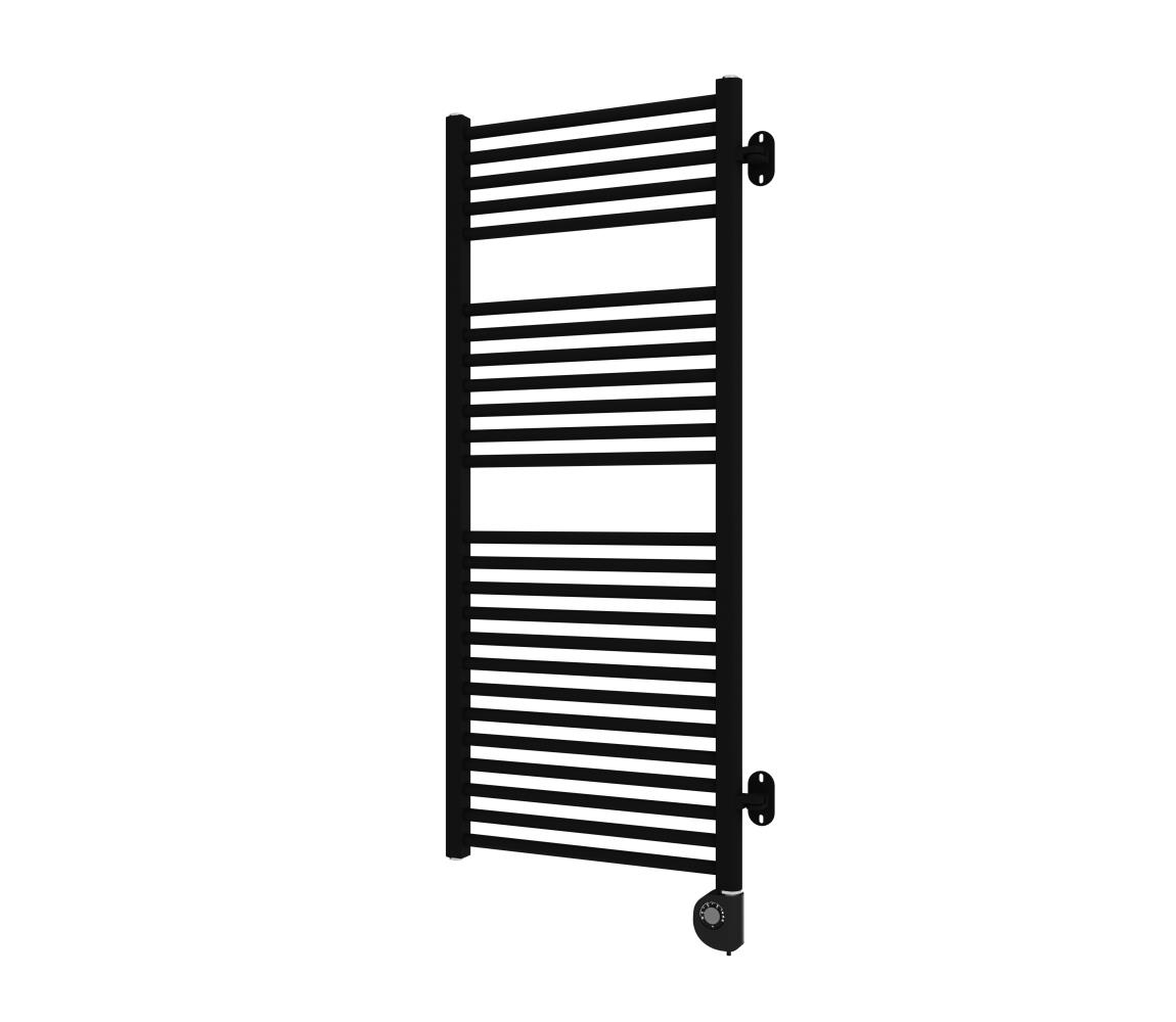 Vertaduro - Kúpeľňový radiátor s termostatom MEG 600W 118x50 cm čierny DGRP11750500MKF3-8405