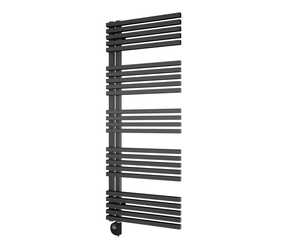 Vertaduro - Kúpeľňový radiátor s termostatom MICHELLE 600W 129x50 cm antracit DCOC12900500MK61-8402