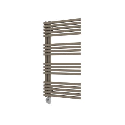 Vertaduro - Kúpeľňový radiátor s termostatom MICHELLE 600W 97x50 cm taupe