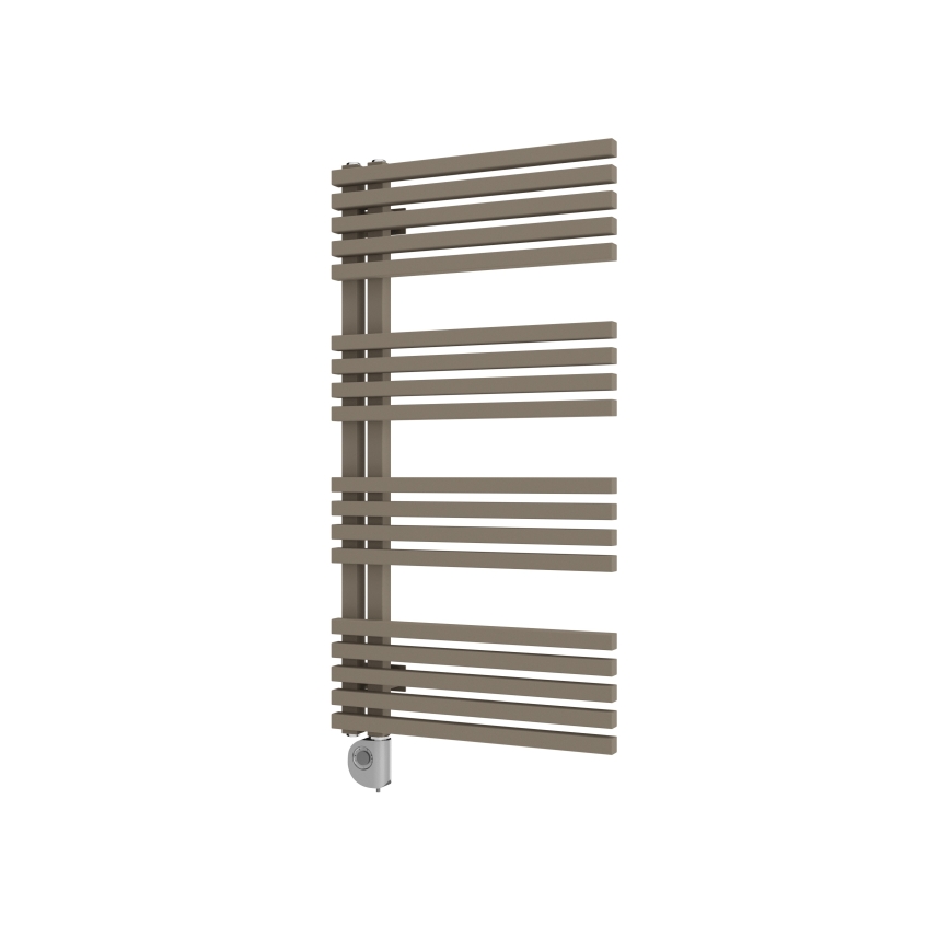 Vertaduro - Kúpeľňový radiátor s termostatom MICHELLE 600W 97x50 cm taupe