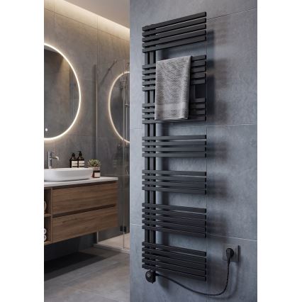 Vertaduro - Kúpeľňový radiátor s termostatom MICHELLE 900W 177x50 cm antracit