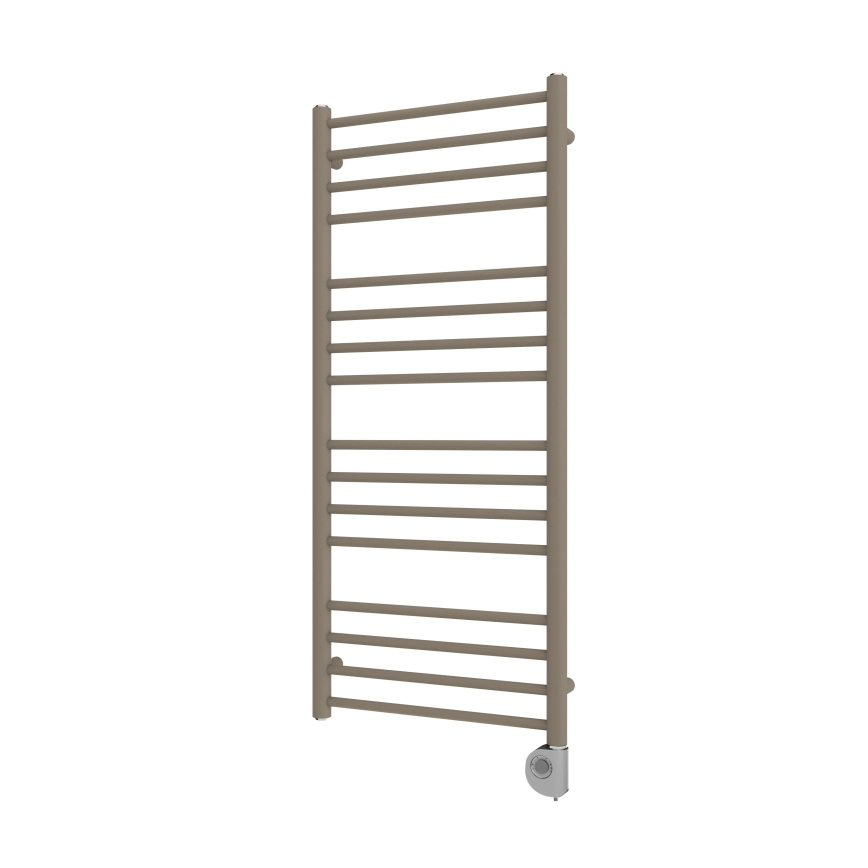 Vertaduro - Kúpeľňový radiátor s termostatom SIMONE 400W 114x50 cm taupe