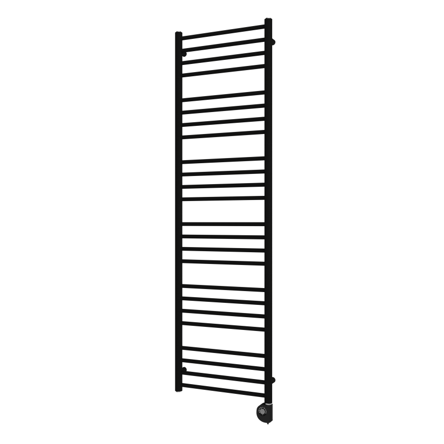 Vertaduro - Kúpeľňový radiátor s termostatom SIMONE 600W 174x50 cm čierna
