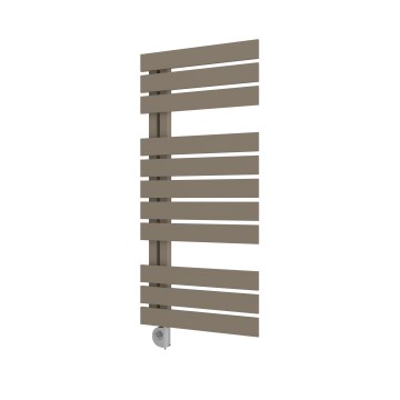 Vertaduro - Kúpeľňový radiátor s termostatom ZIVA 500 W 109 x 50 cm taupe