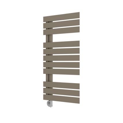 Vertaduro - Kúpeľňový radiátor s termostatom ZIVA 500 W 109 x 50 cm taupe