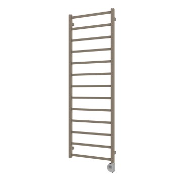 Vertaduro - Kúpeľňový radiátor s termostatom ZOE 400 W 150 x 50 cm taupe
