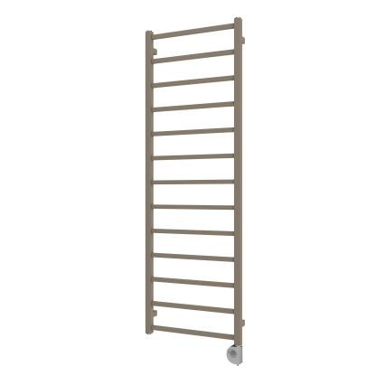 Vertaduro - Kúpeľňový radiátor s termostatom ZOE 400 W 150 x 50 cm taupe