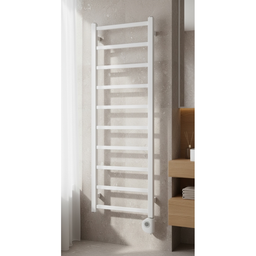 Vertaduro - Kúpeľňový radiátor s termostatom ZOE 400W 114x40 cm biela