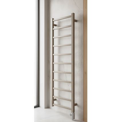 Vertaduro - Kúpeľňový radiátor s termostatom ZOE 400W 114x40 cm taupe