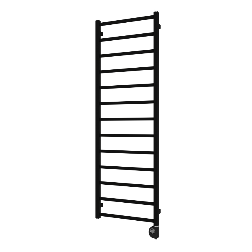 Vertaduro - Kúpeľňový radiátor s termostatom ZOE 400W 150x50 cm čierna