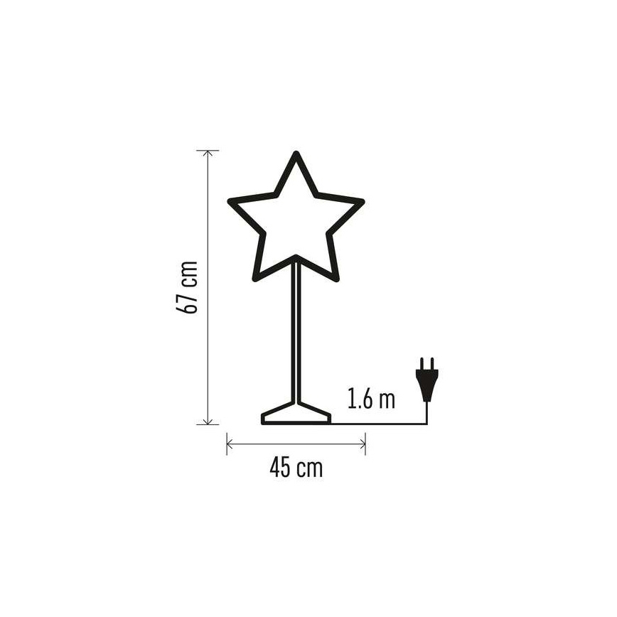 Vianočná dekorácia  1xE14/25W/230V pr. 45 cm zlatá