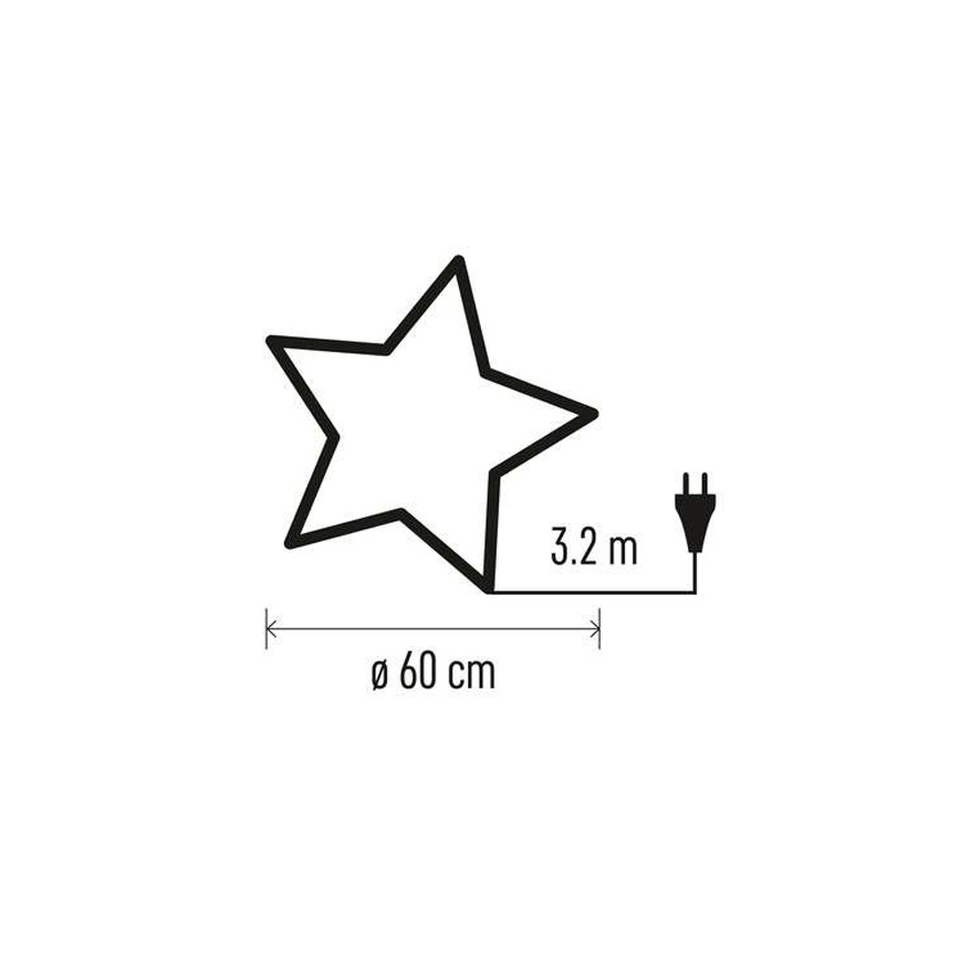 Vianočná dekorácia  1xE14/25W/230V pr. 60 cm strieborná