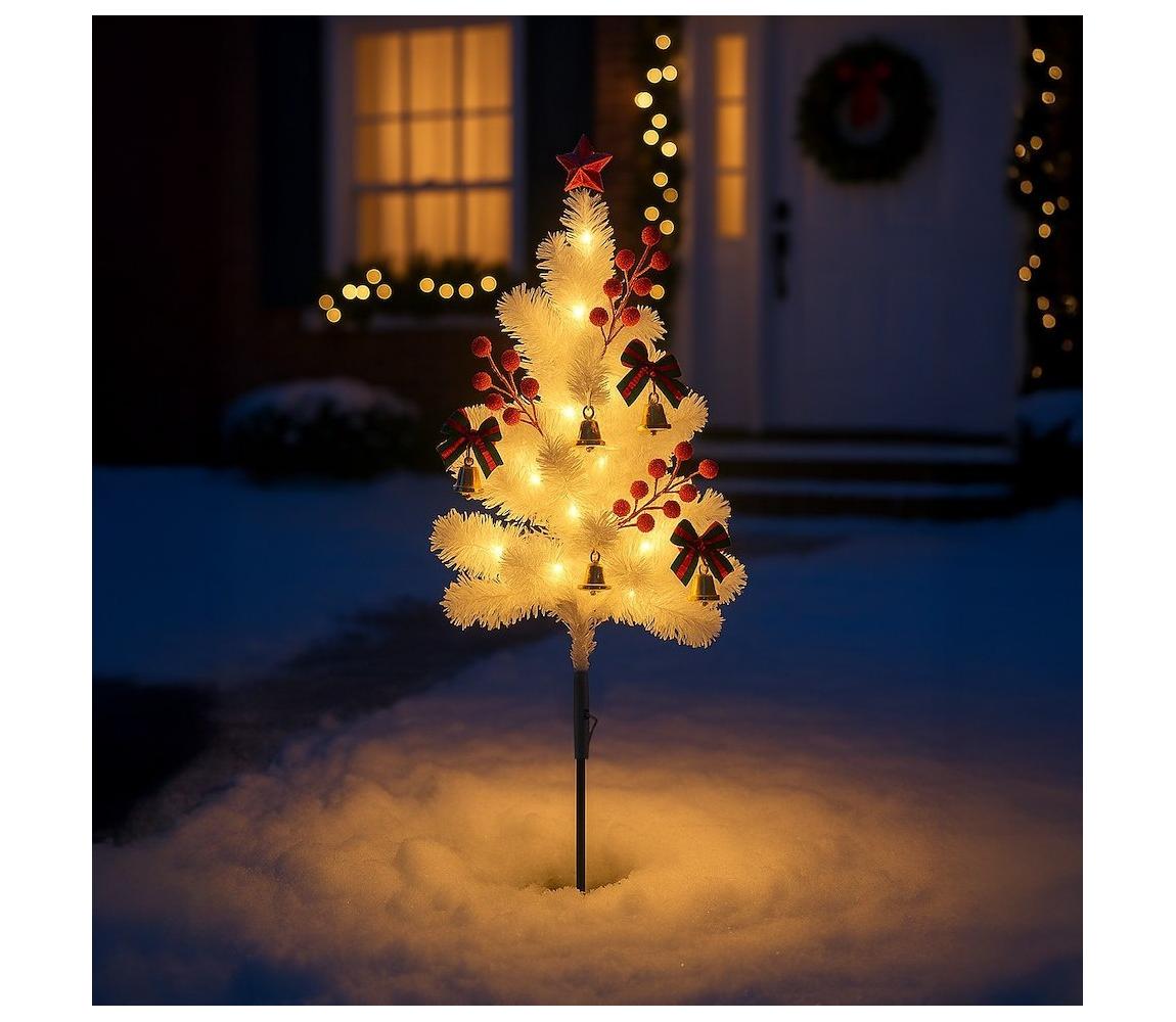 Vianočná LED dekorácia LED/1W/230V 75 cm IP44 biela ML2408