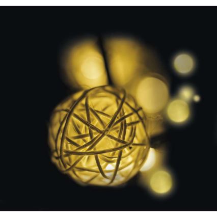 EMOS ZY1402 - Vianočné dekorácie vnútorné IP20 Guľa 3m 16xLED/1,2W/230V