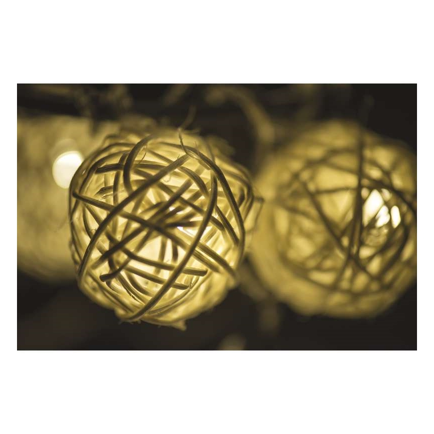 EMOS ZY1402 - Vianočné dekorácie vnútorné IP20 Guľa 3m 16xLED/1,2W/230V