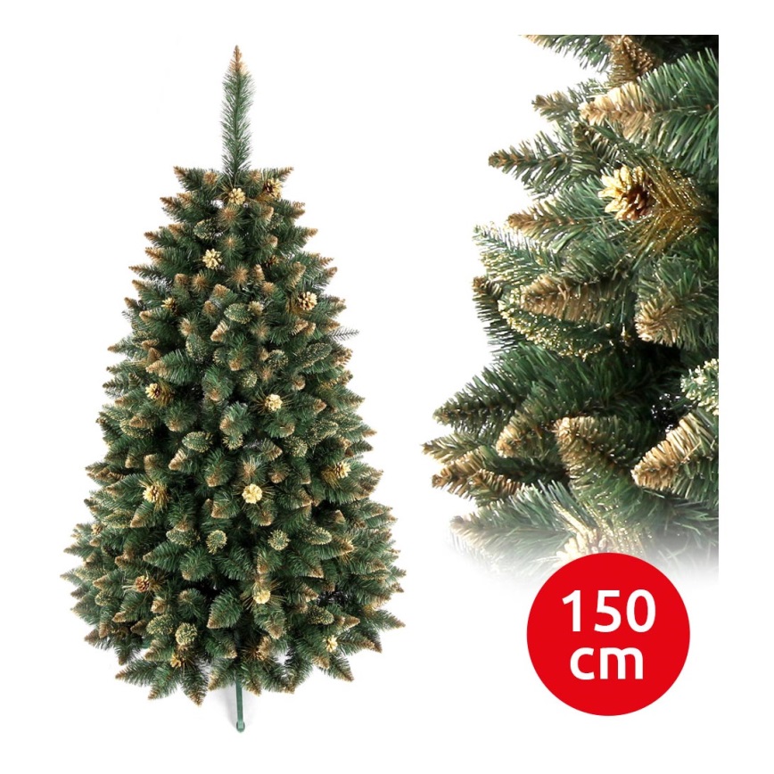 Vianočný stromček GOLD 150 cm borovica
