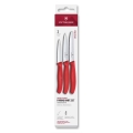Victorinox - 3-dielna sada kuchynských nožov na zeleninu SWISS CLASSIC, červená