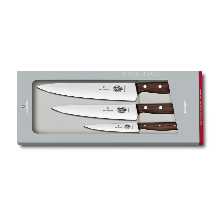 Victorinox - 3-dielna sada kuchynských nožov WOOD, javor