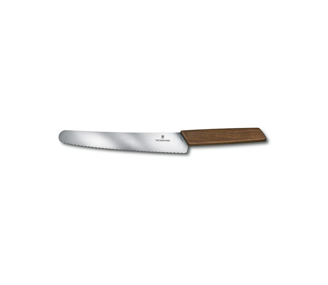 Victorinox - Kuchynský nôž na chlieb SWISS MODERN 22 cm orech 6.9070.22WG