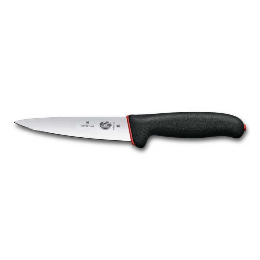 Victorinox - Kuchynský nôž na mäso DUAL GRIP, 14 cm, čierny