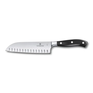 Victorinox - Kuchynský nôž Santoku GRAND MAITRE 17 cm čierny