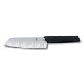 Victorinox - Kuchynský nôž Santoku SWISS MODERN 17 cm čierny