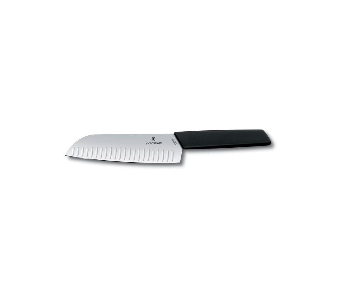 Victorinox - Kuchynský nôž Santoku SWISS MODERN 17 cm čierny 6.9053.17KB