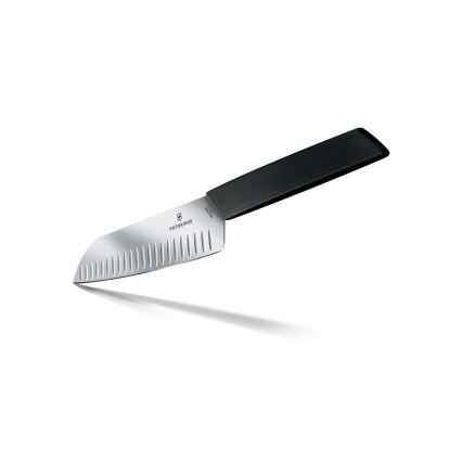 Victorinox - Kuchynský nôž Santoku SWISS MODERN 17 cm čierny