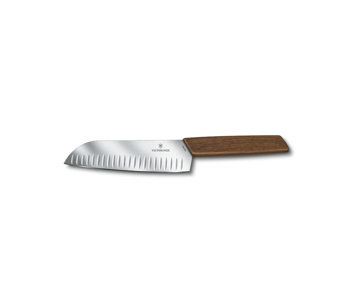Victorinox - Kuchynský nôž Santoku SWISS MODERN 17 cm orech 6.9050.17KG