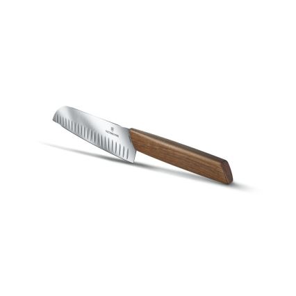 Victorinox - Kuchynský nôž Santoku SWISS MODERN 17 cm orech