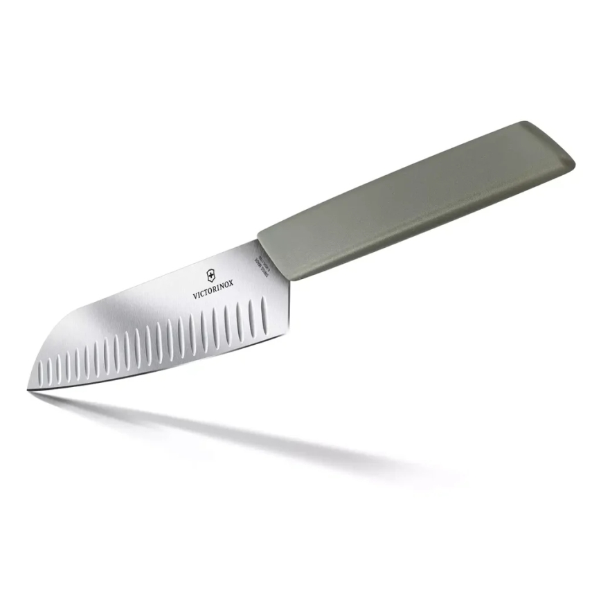 Victorinox - Kuchynský nôž Santoku SWISS MODERN 17 cm zelený