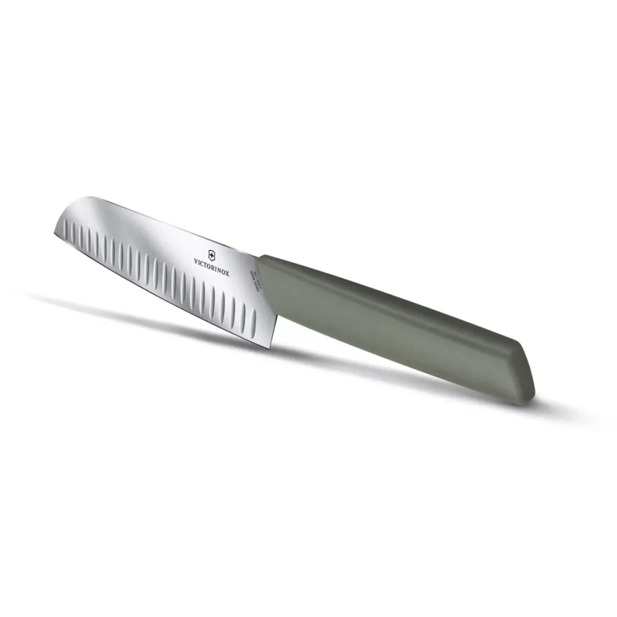 Victorinox - Kuchynský nôž Santoku SWISS MODERN 17 cm zelený